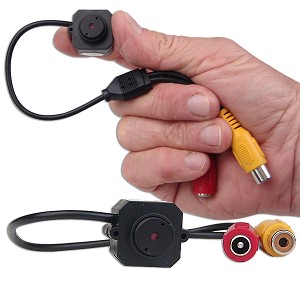 1/4" Mini Color CCTV CMOS Video Camera (Black)